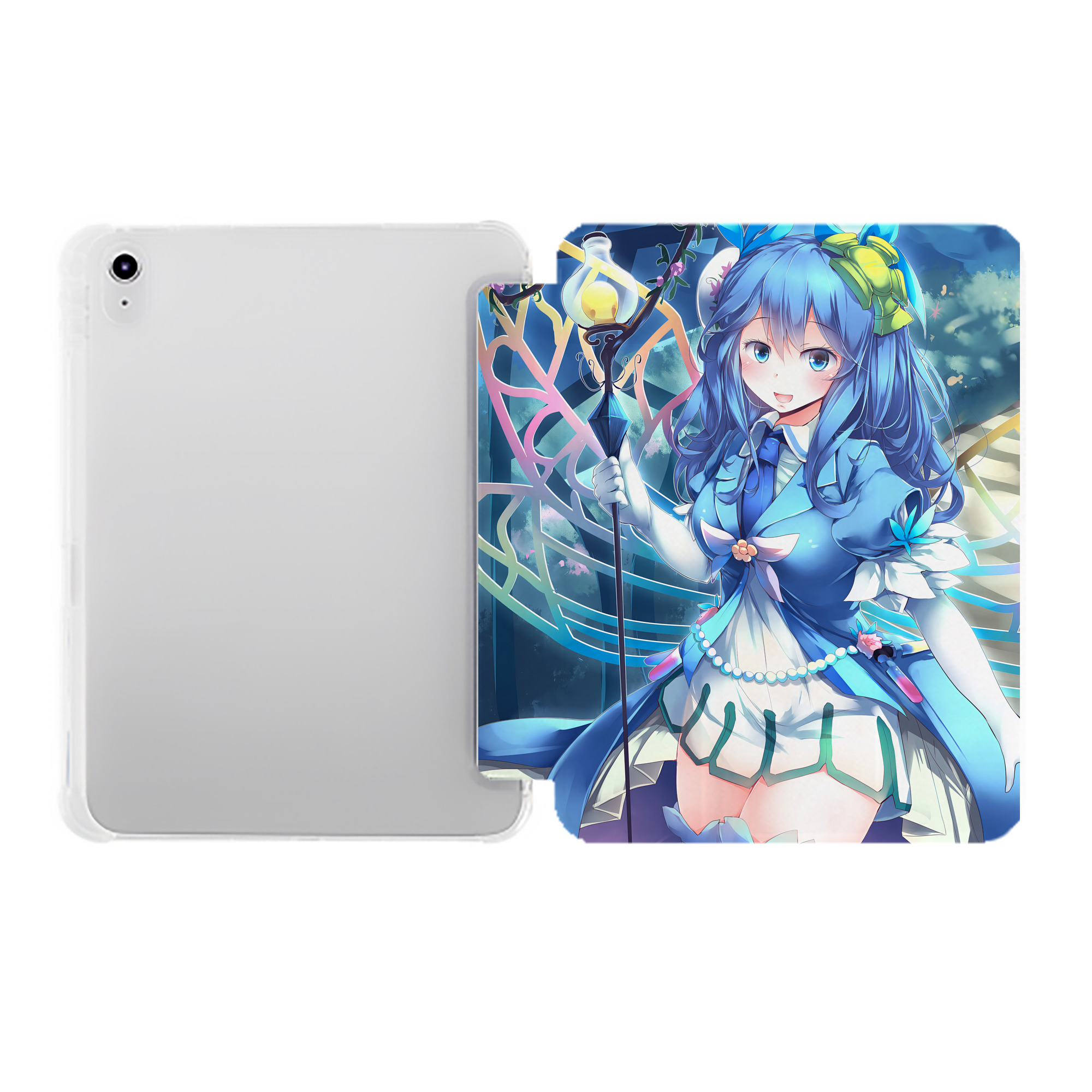 （画像用） 遊☆戯☆王 Yu-Gi-Oh! IPad ケース ペン収納付き 三つ折りスタンド PUレザー×シリコン 対応機種9.5/10.5/10.9インチ